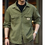 Button-Down Shirt Regular Collar Work Shirt ◇2color H0378