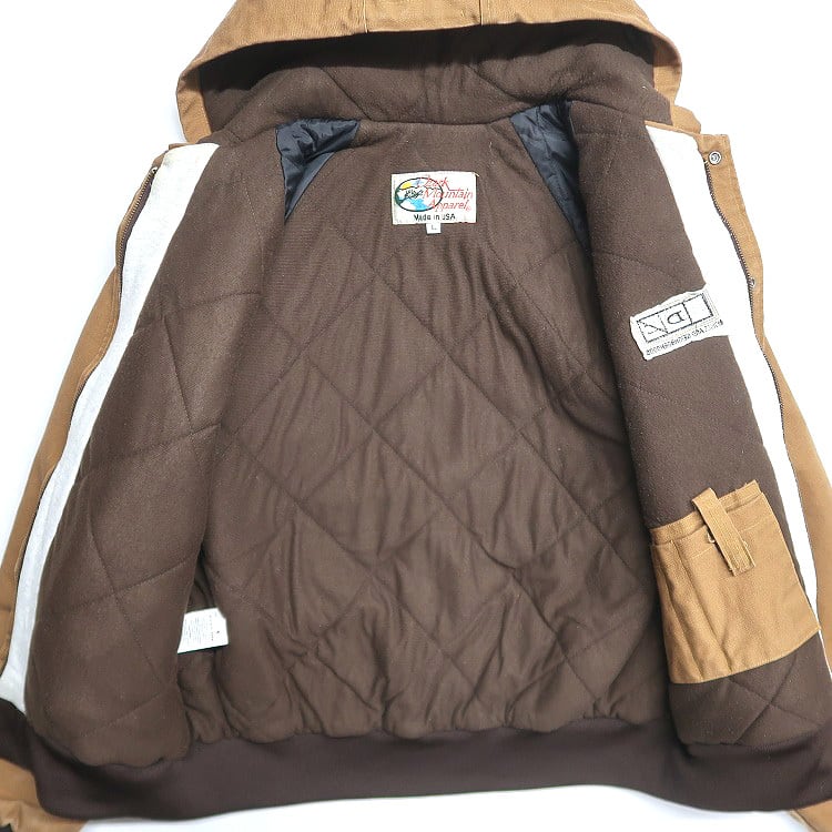 古着 USA製 OZARK MOUNTAIN APPAREL 企業ロゴ 刺繍 ダック アクティブ