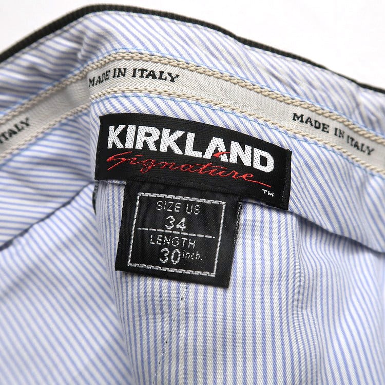 古着 イタリア製 KIRKLAND ツータック スラックス パンツ 千鳥格子