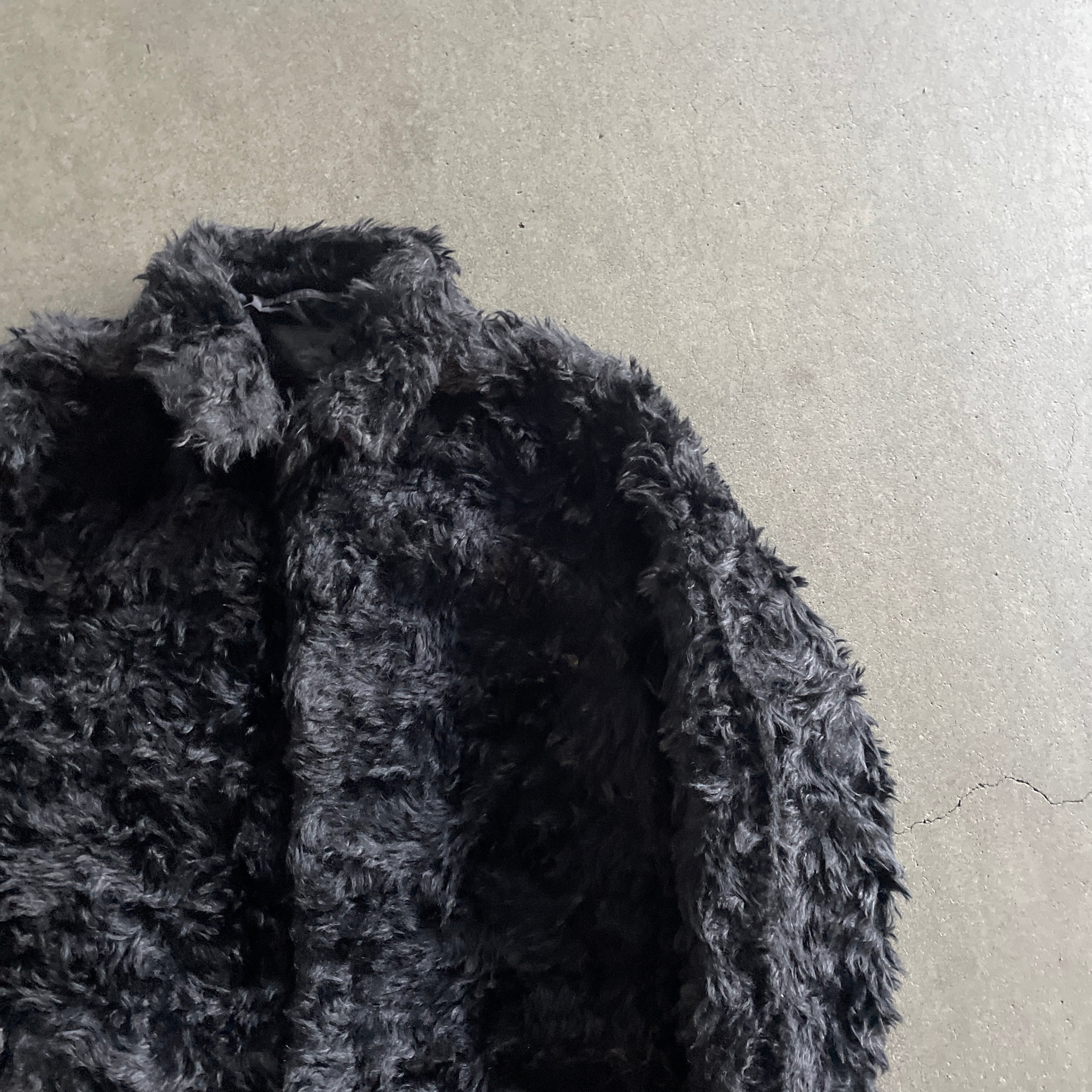 2007aw prada black fur coat 52 | vexed_store