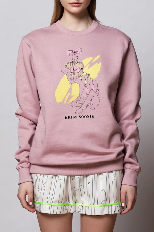 Siesta Cats Sweatshirt - Pink