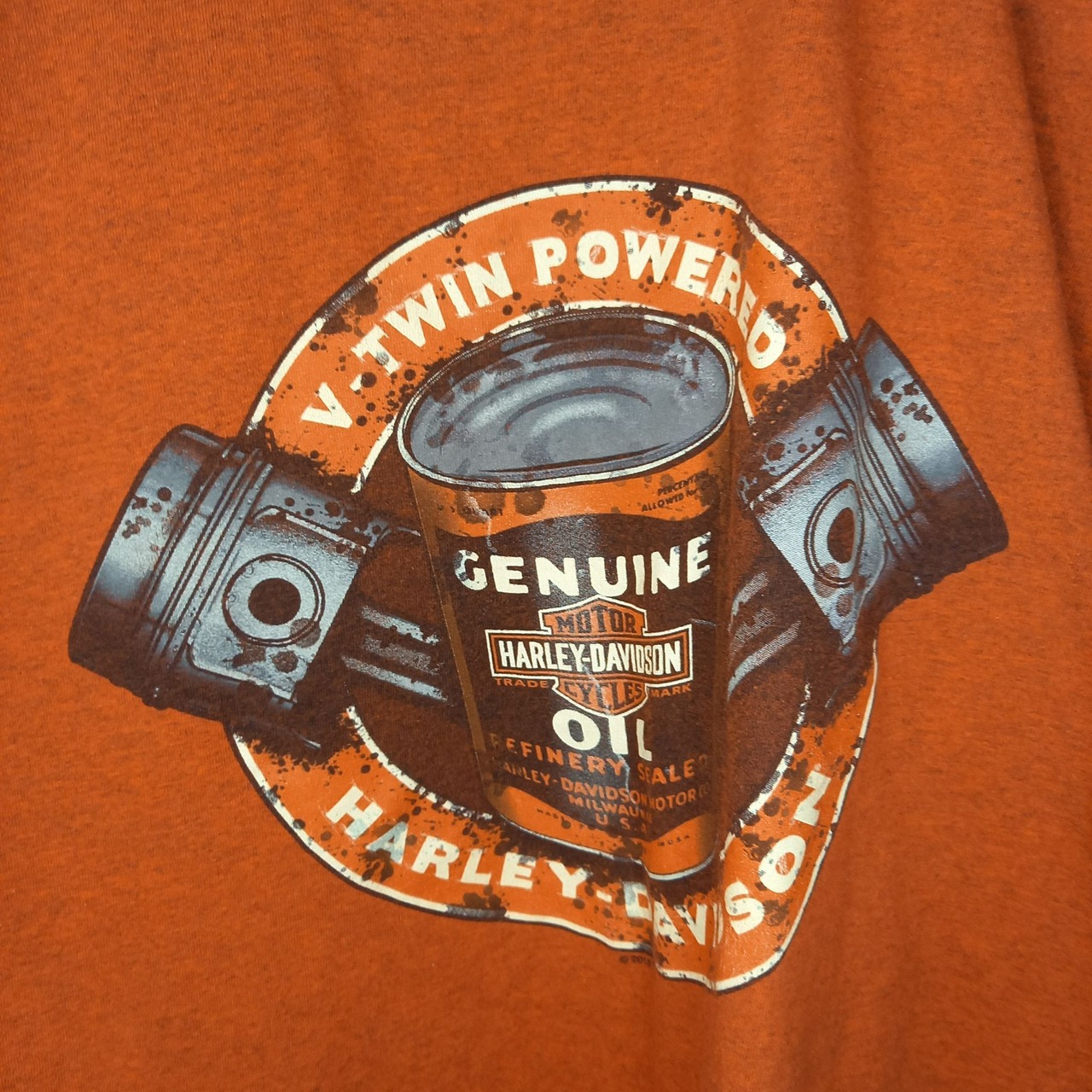 ハーレーダビットソン　クルーネック　タンクトップ　オーバーサイズ　ビッグロゴ