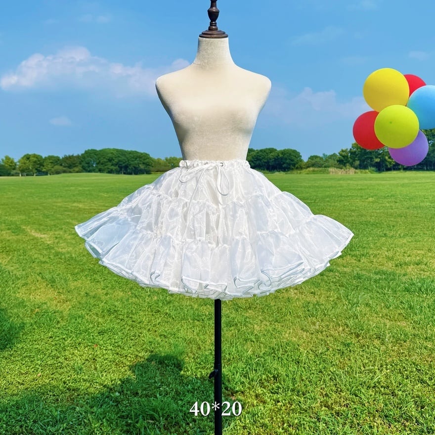 ロリィタ小物|無骨パニエ(白)40~50cm対応|SEASONZ