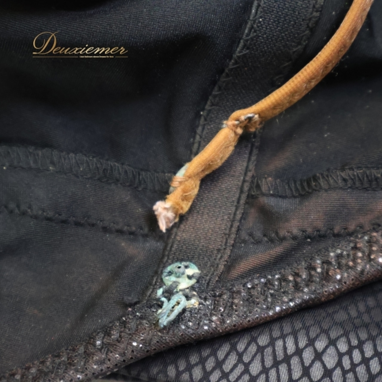 社交ダンス 衣装 ラテン ドレス ワンピース 黒 羽 デモ 競技 ダンス パーティ 発表会 襟 目立つ 個性的 特徴的 細身 ブラック系 コスチューム 豪華 レディース おしゃれ 目を引く 魅力的 派手