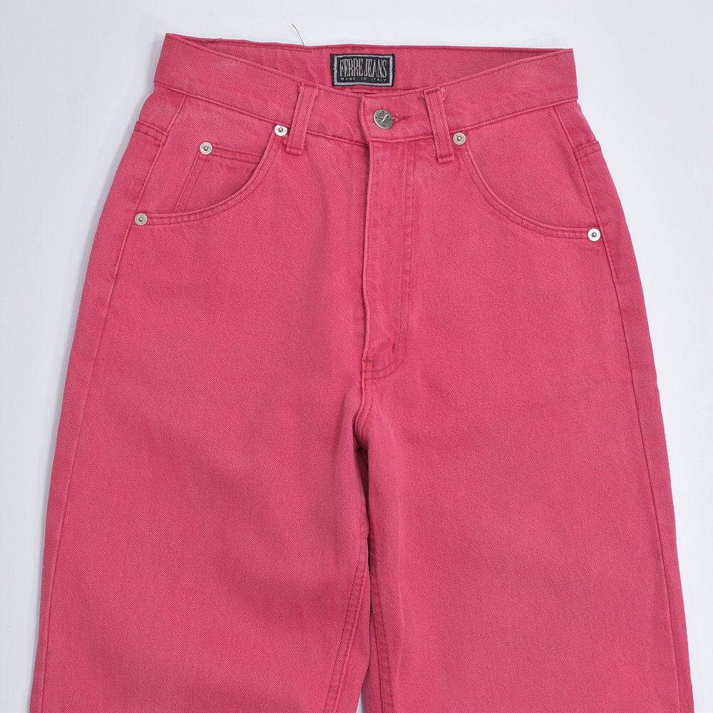 80～90s イタリア製 FERRE JEANS カラー デニムパンツ ジャンフランコ
