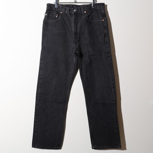 34×30 505-0260 USA 02年 サルファーブラックデニムパンツ Levi’s リーバイス 黒
