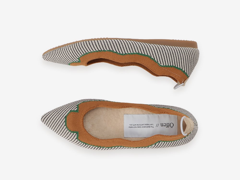 pointed-CROWNP / CAMEL & GREEN | Offen pointed-CROWNP / CAMEL & GREEN | Offen