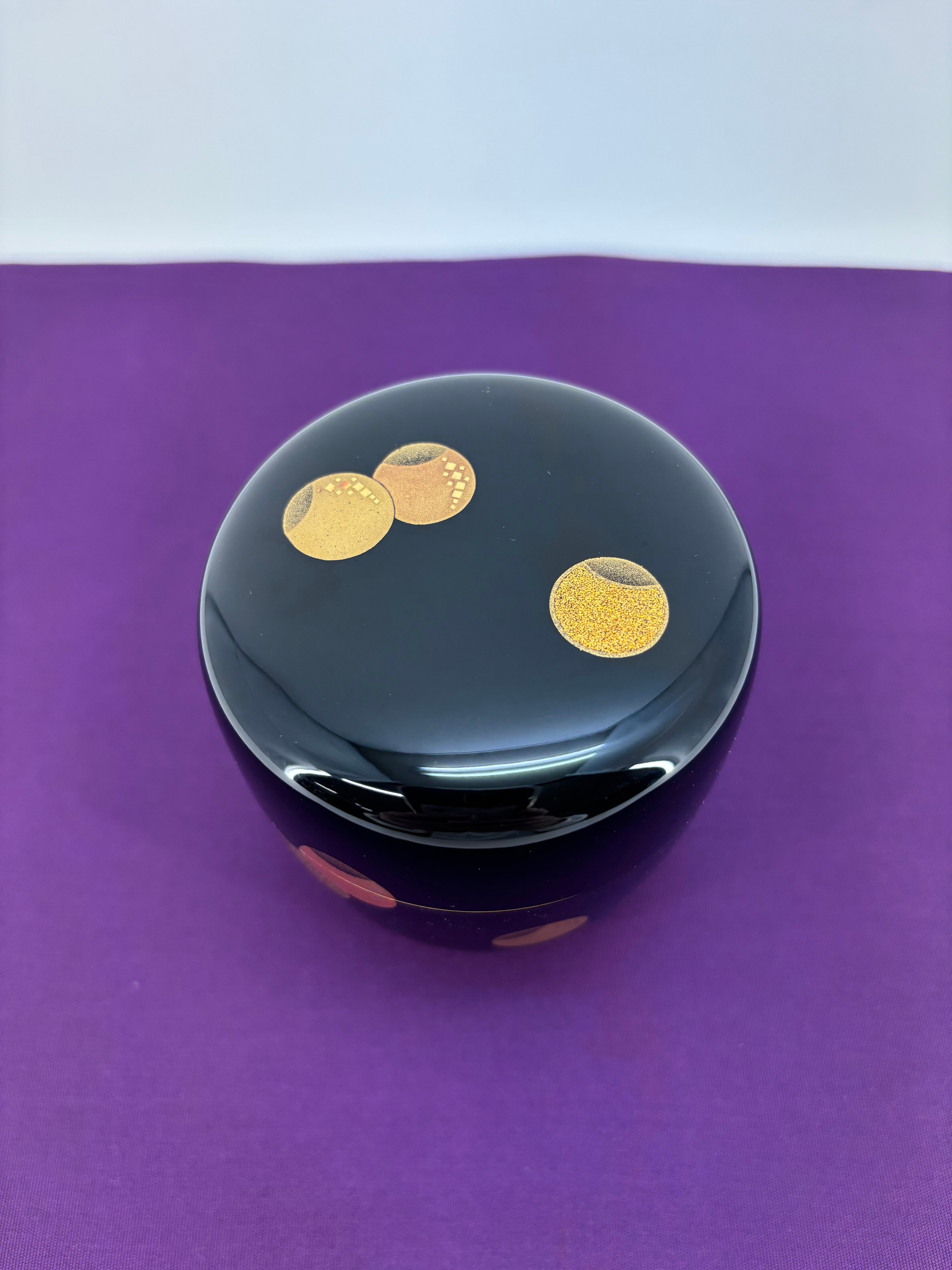 つぼつぼ蒔絵棗 輪島塗り 崎田 宏作 | 茶道具の木場