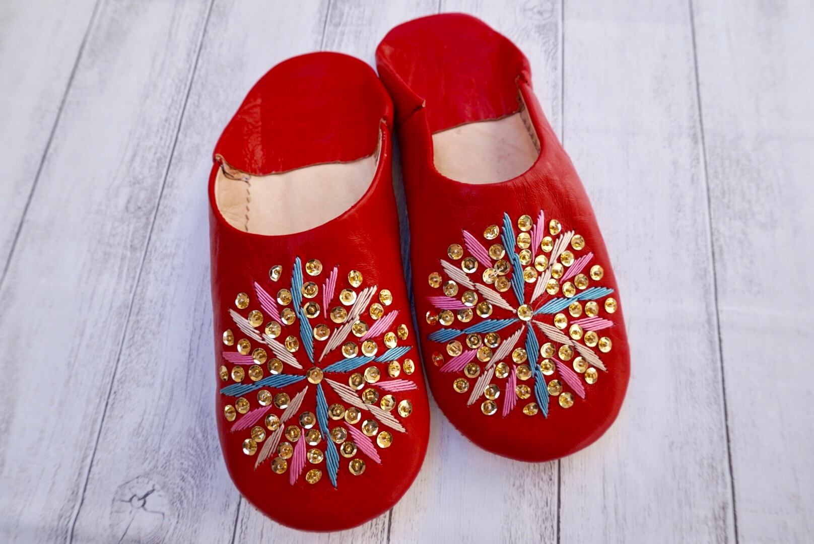 モロッコキラキラタトリーズバブーシュ