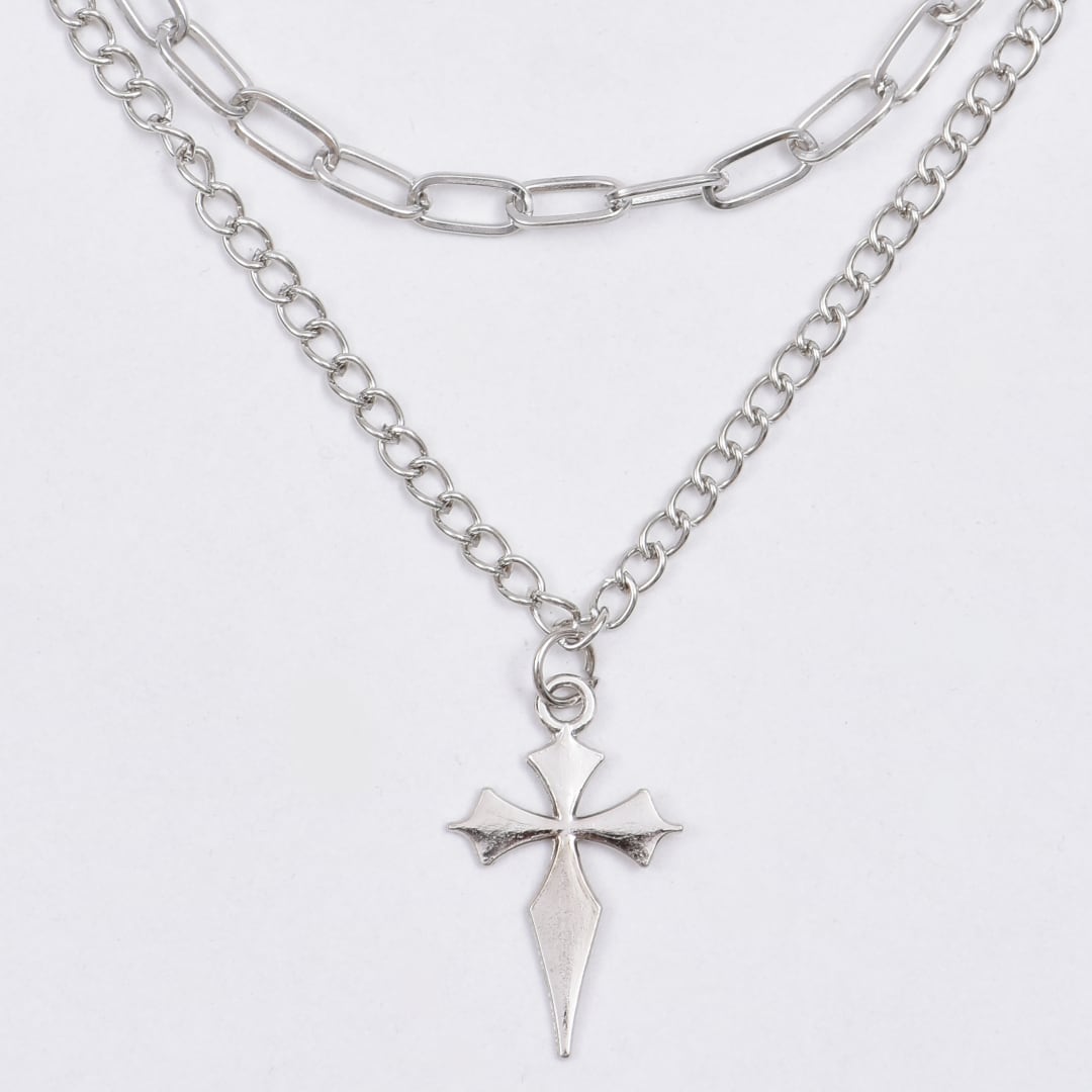 2点セット】ネクタイ×ネックレスセット(クロス刺繍) | VOLCAN&APHRODITE