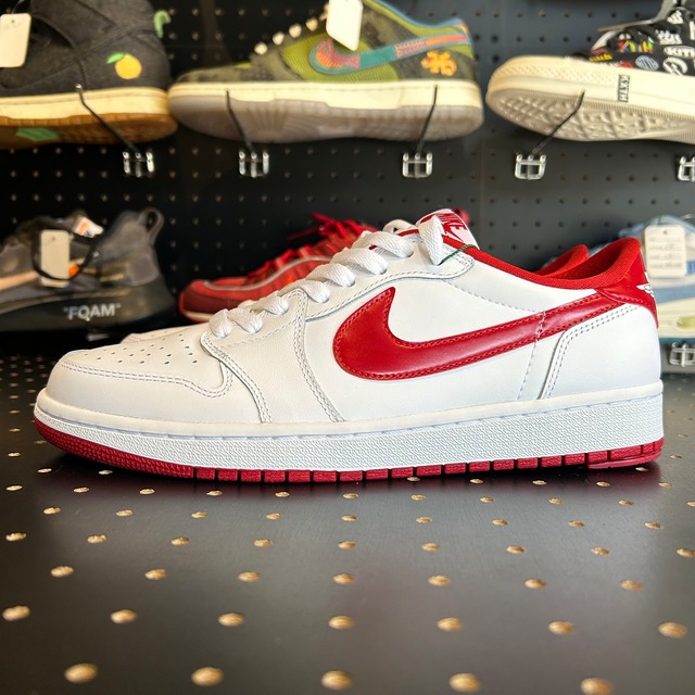 Jordan 1 Retro Low White Varsity Red US9/27cm