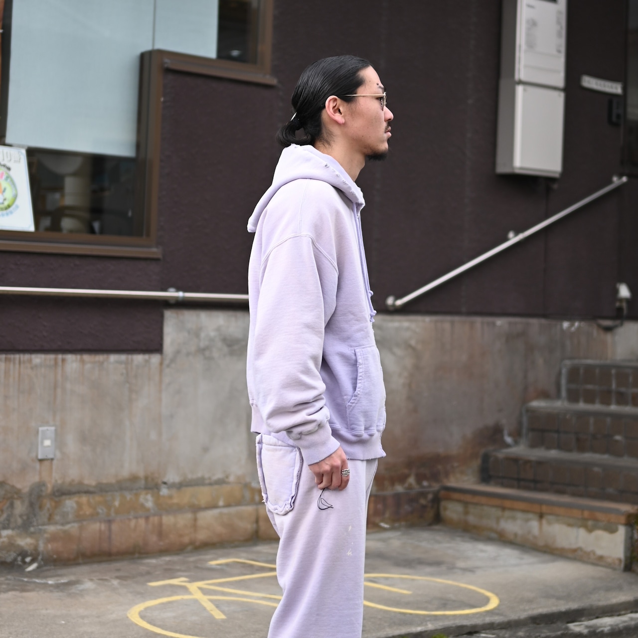 BOWWOW1990年代スウェットの中でも評価の高いラベンダーカラーのスウェットセットアップ