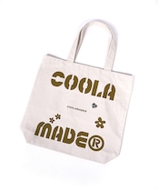 【直営限定ITEM】COOLA MADE フラワーロゴプリントトートバッグ (NATURAL) CQ-48547H