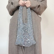 [Pattern] ケーブルメッシュトートバッグ
