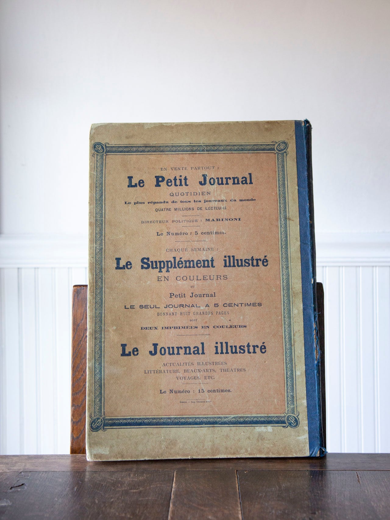 Le petit Journal 1893年のフランス新聞＜アンティーク新聞