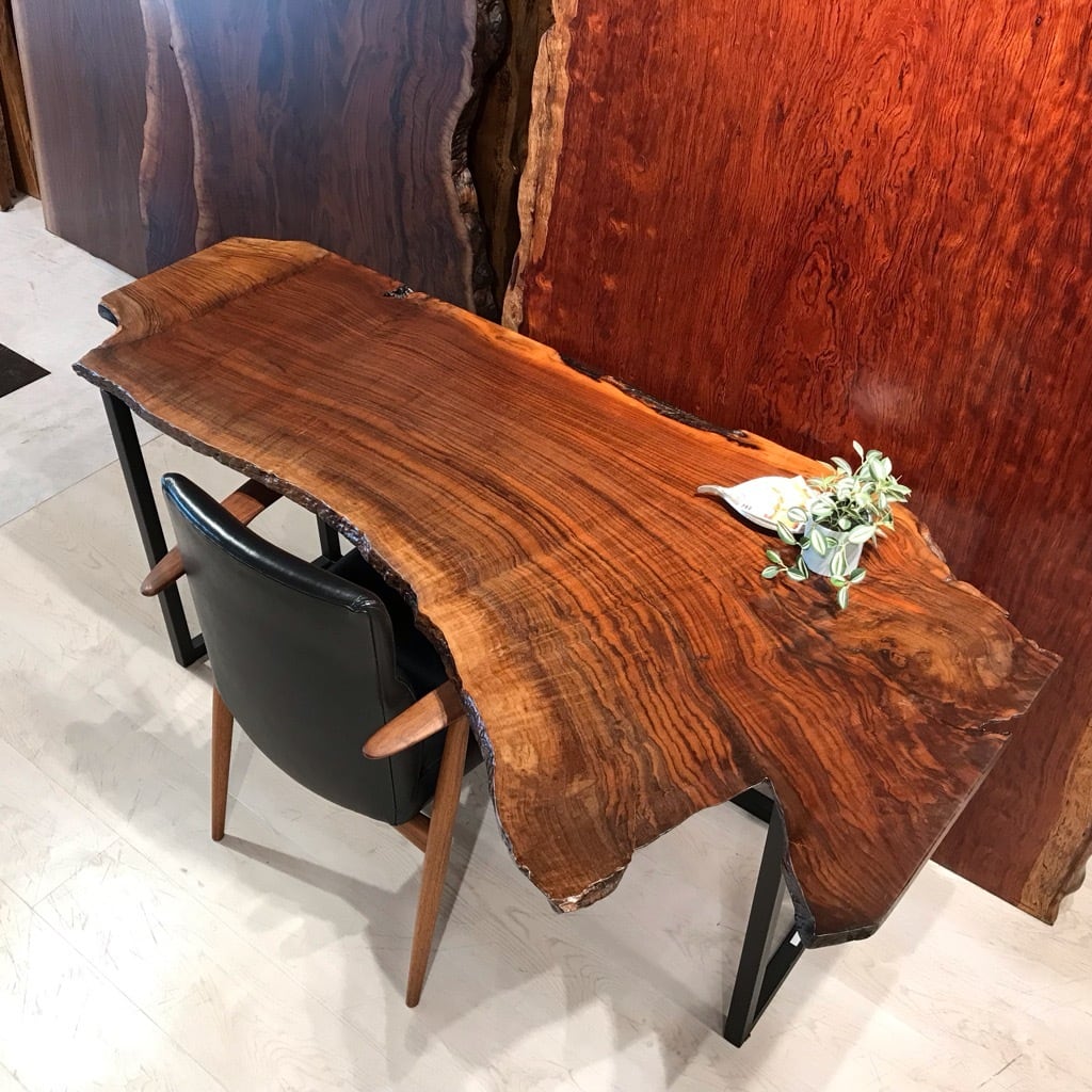 クラロウォールナット_1700×830-560-550×25_横浜元町店_テーブル天板/一枚板 250945  t001