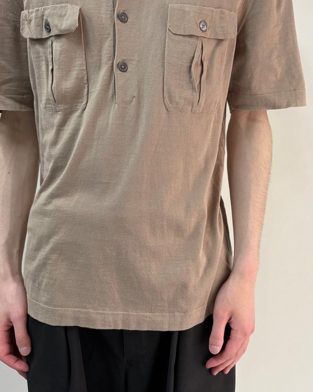 【HERMES】chest pocket polo shirt