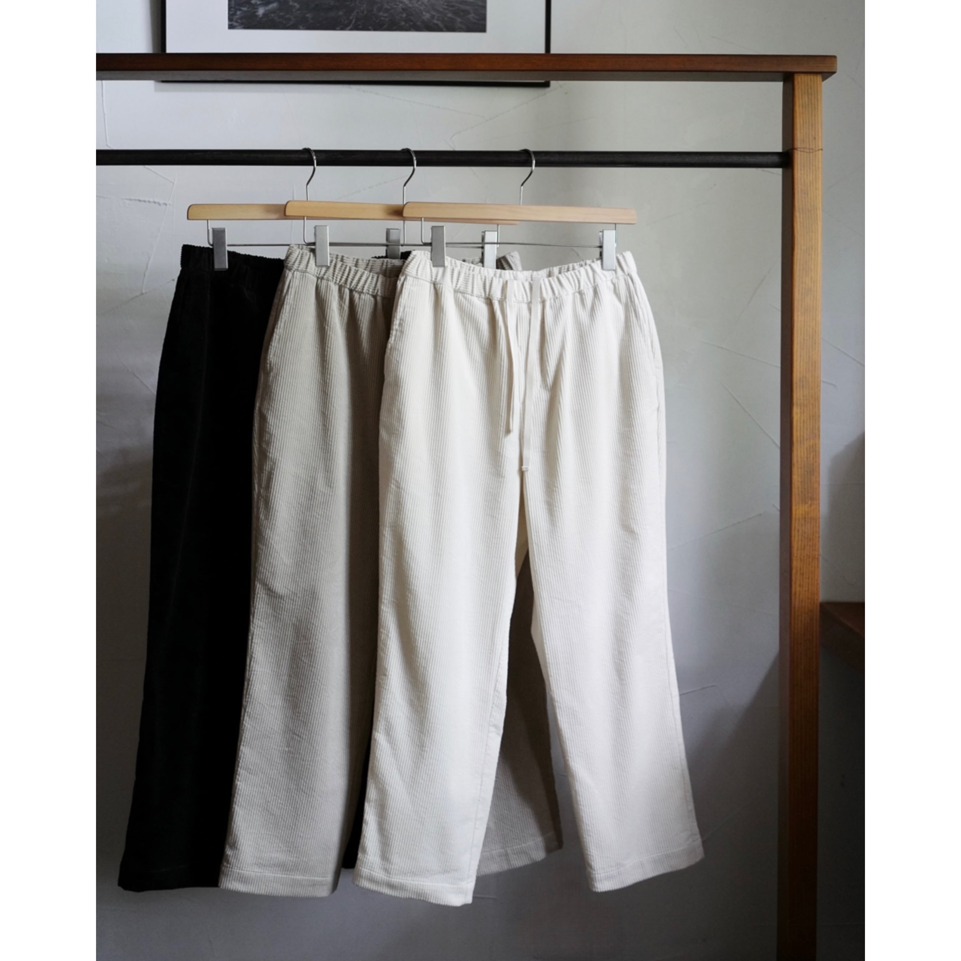 maison de soil | 8WALE CORDUROY EASY TAPERED PANTS (3colors)
