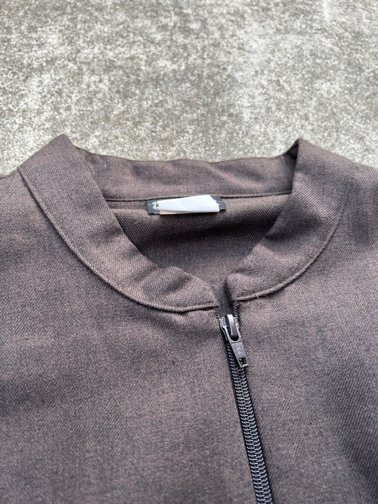"Made In USA" Brown Zip Jacket
