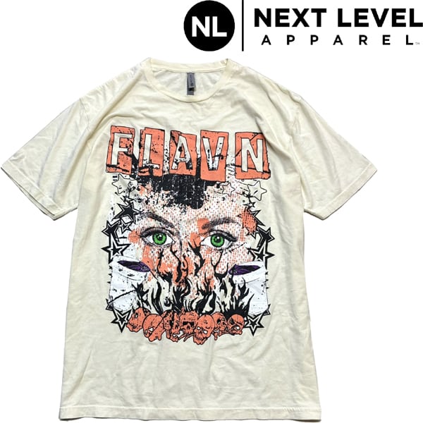 1点物◇ビッグサイズFLAVNスカル骸骨プリントTシャツ古着メンズXL