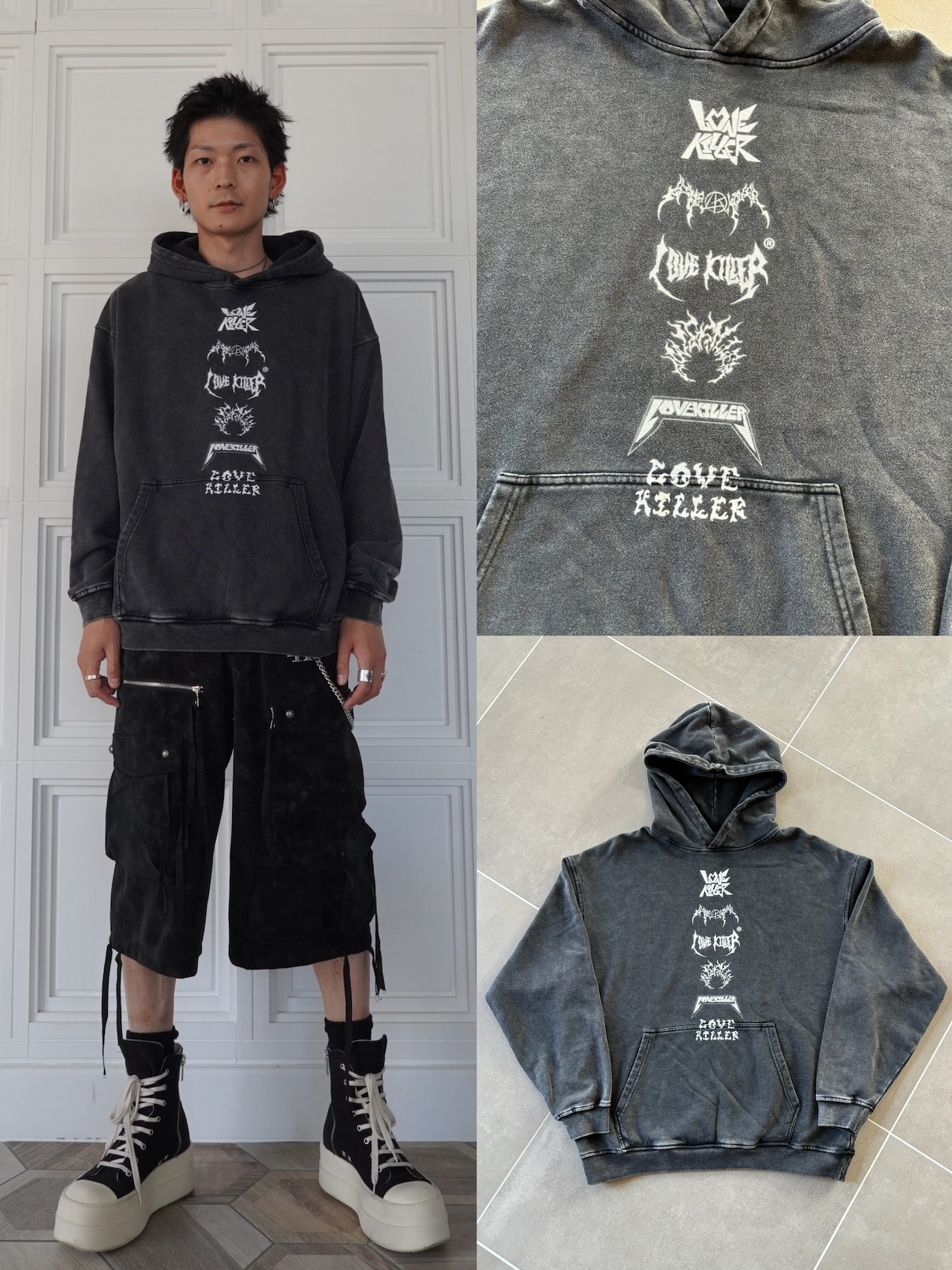 【LOVE KILLER】Graphic various logo hoodie
