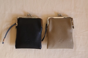 20/80 / SHRINK LEATHER GAMAGUCHI SQUARE PURSE