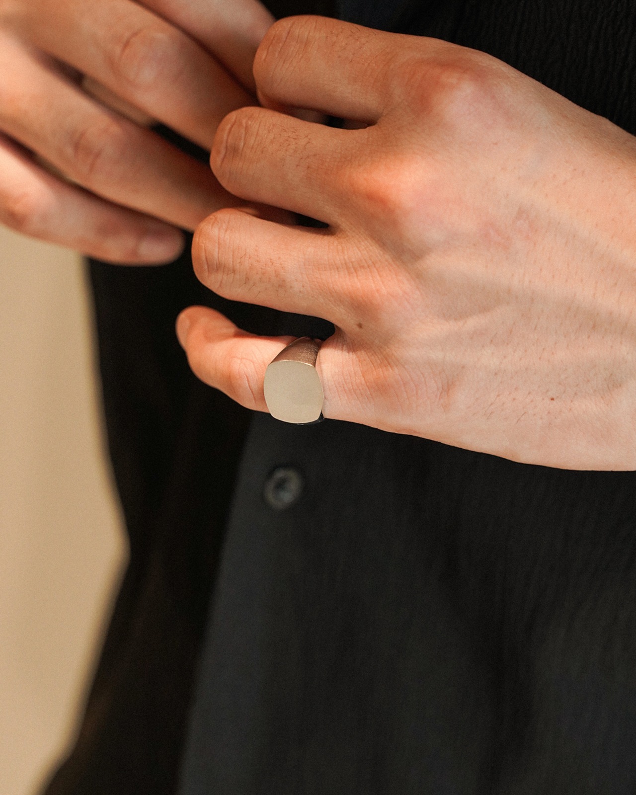 【#Re:room】ICON SIGNET PINKY RING［REA239］