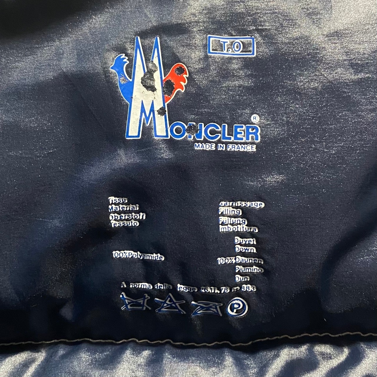 vintage MONCLER made in France down jacket