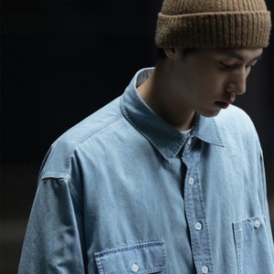 ストリートブルー・オーバーデニムシャツ A1748