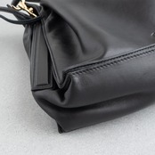 ロエベ フラメンコ ミディアム ヴィンテージ ブラック ラムスキン レザー