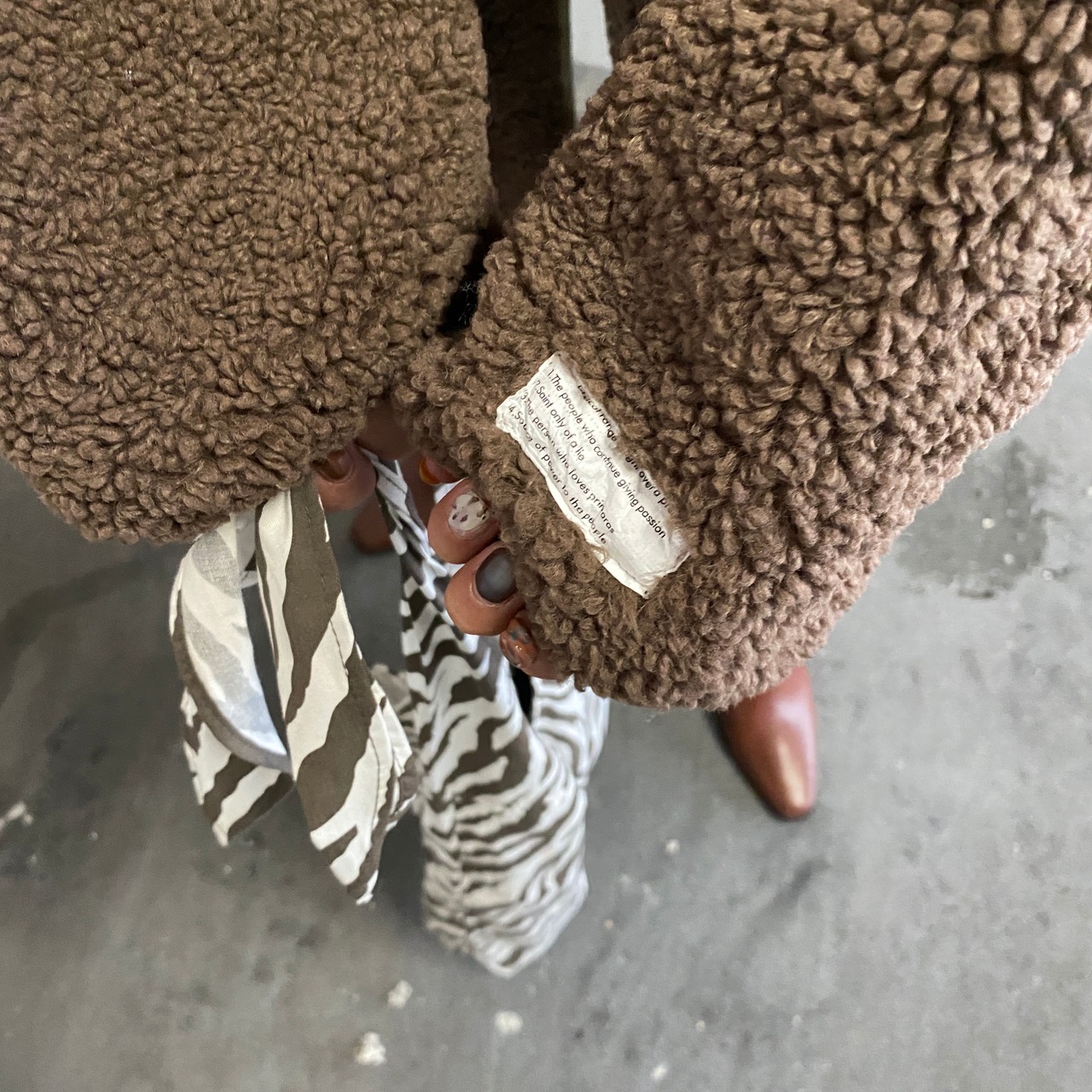 soft boa piping CT／ブラウン
