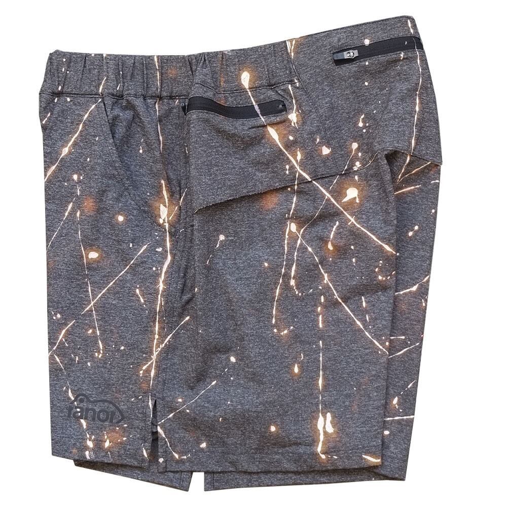 ranor ラナー HAND PAINT MIDDLE SHORTS Mサイズ ranor(ラナー) HAND PAINT MIDDLE SHORTS CHACOAL MOKU | play