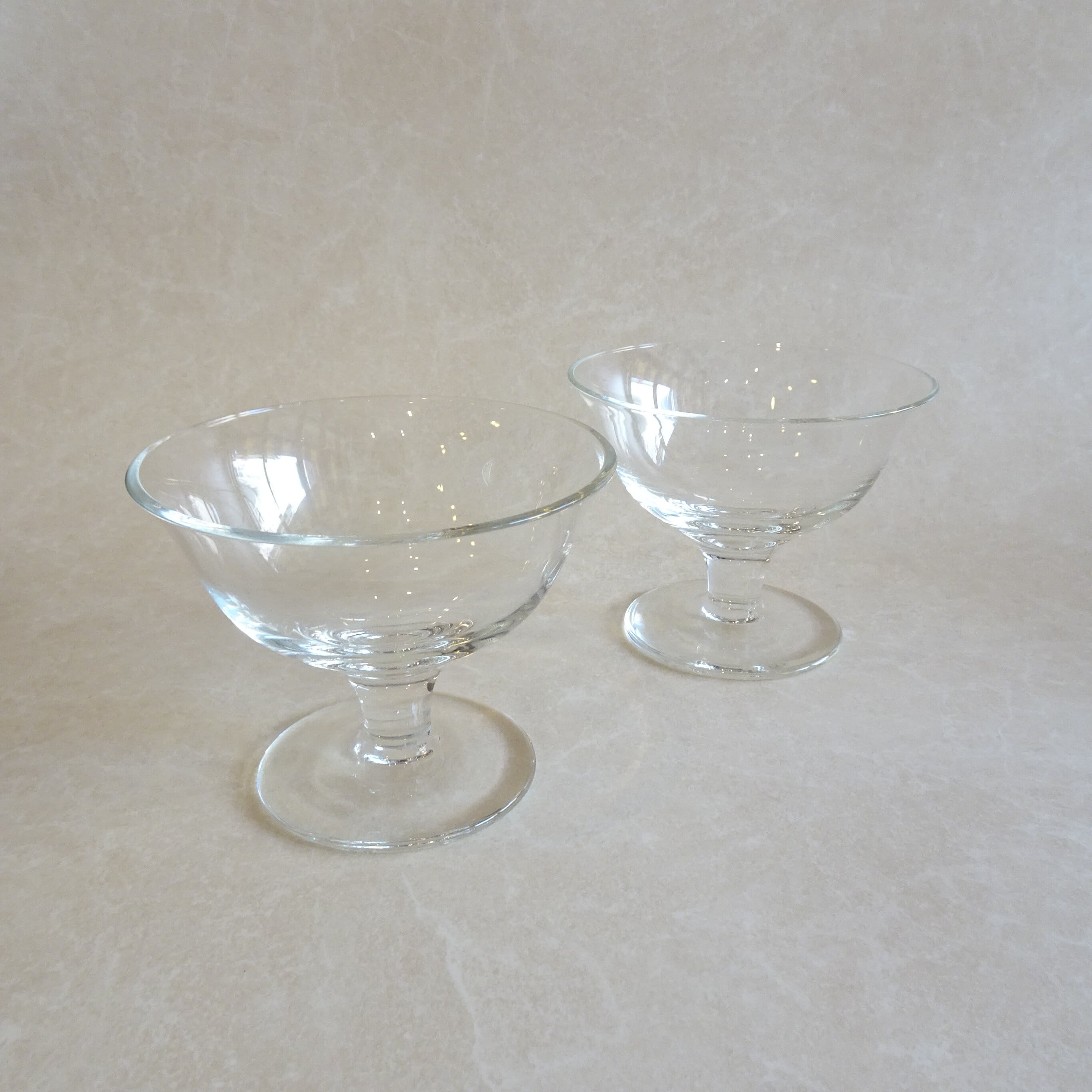 口が広がったデザートグラス2個セット | 純喫茶家具の村田商會