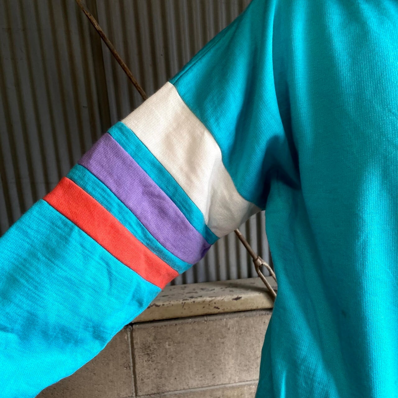 レアデザイン 80年代 puma プーマ ニットスウェットシャツ メンズL相当