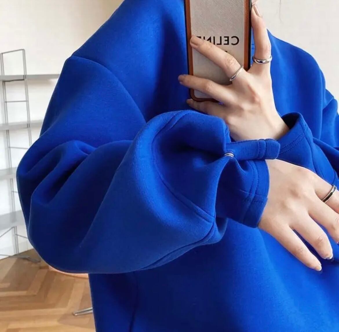 3color / 袖デザインが可愛いシンプルスウェット