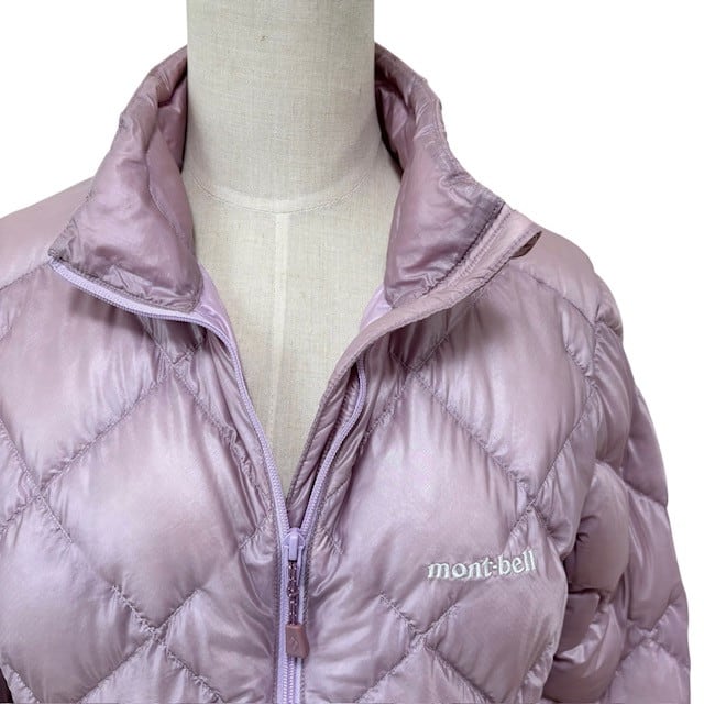 モンベル mont-bell スペリオダウンジャケット ピンク系 Mサイズ 古着 モンベル mont-bell スペリオ ダウンジャケット クリーニング済み