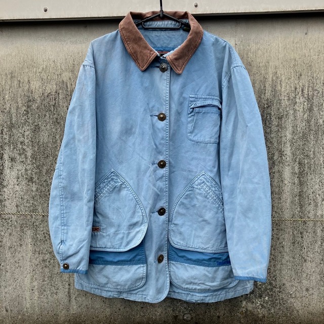 90s Timberland　Hunting Jacket　coveralls light blue