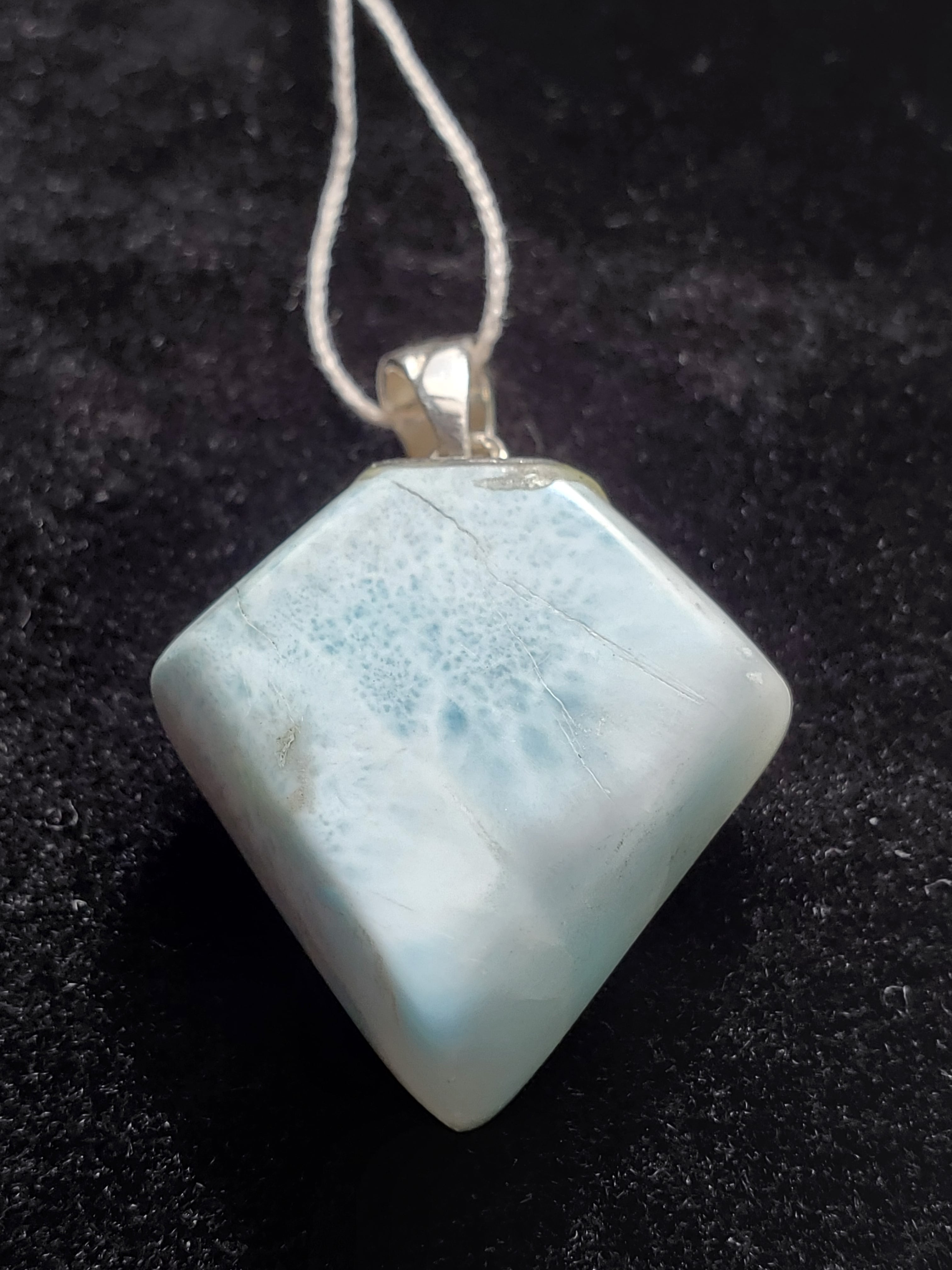 ラリマー　デザイン　特大ペンダントトップ ラリマー ペンダントトップ 8mm #NL006 - プレミアム天然石専門店