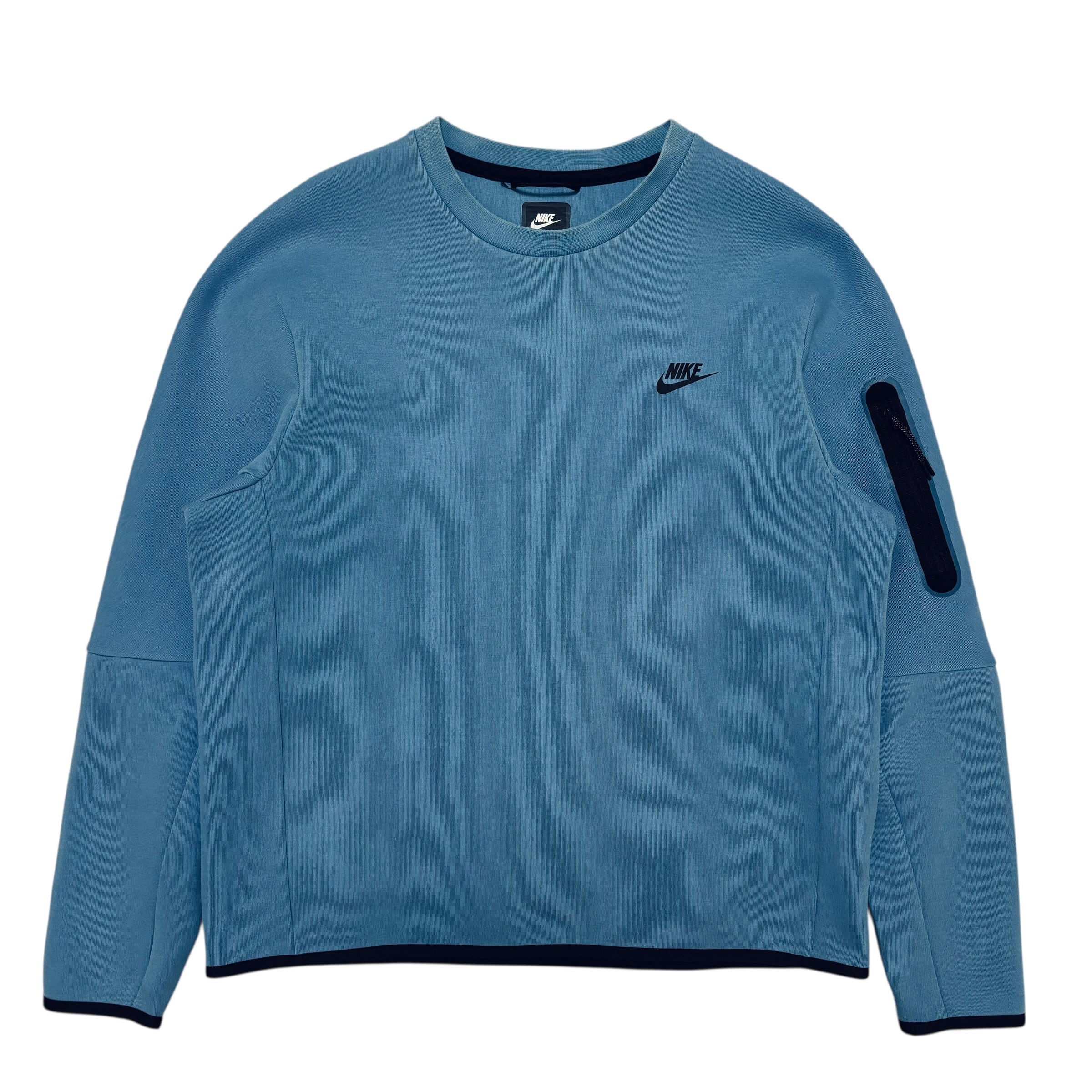 古着 ナイキ NIKE テックフリースクルースウェット トレーナー クリーニング済み メンズXXL ライトブルー