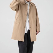 ロング丈 ストレートシルエット フロントボタンコート af0133