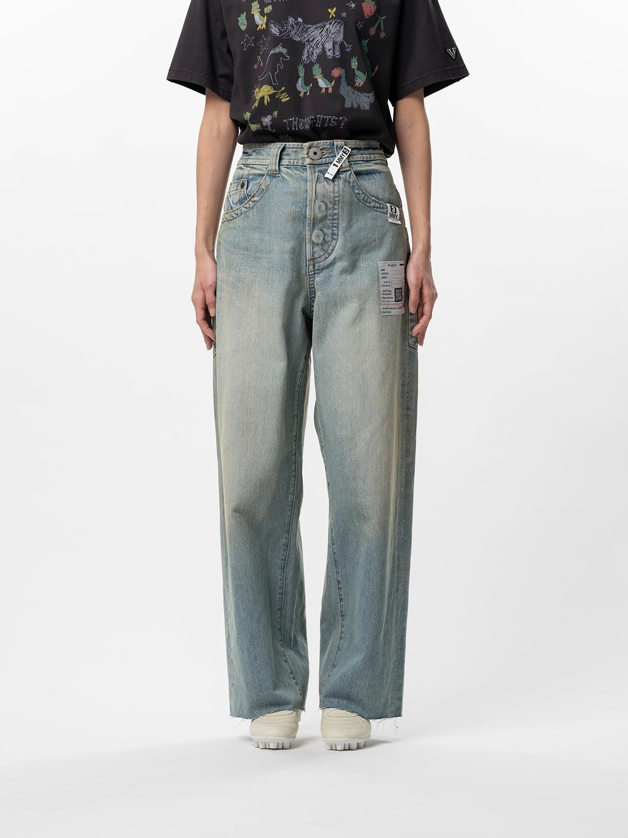 【26SS】Maison MIHARA YASUHIRO ミハラヤスヒロ / Amateur Sewn Like Wide Denim Pants / デニムパンツ - 1