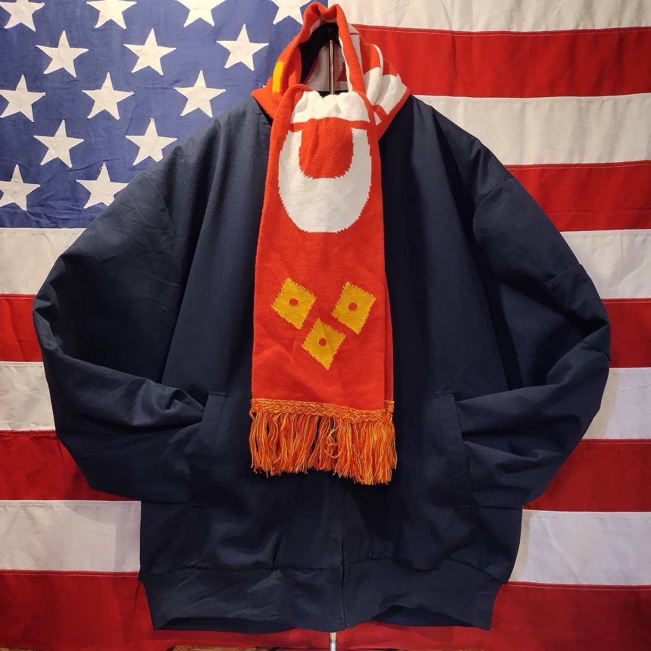 Used マフラー◆CHEEZ IT アドバタイジング◆USA古着 サッカーマフラー