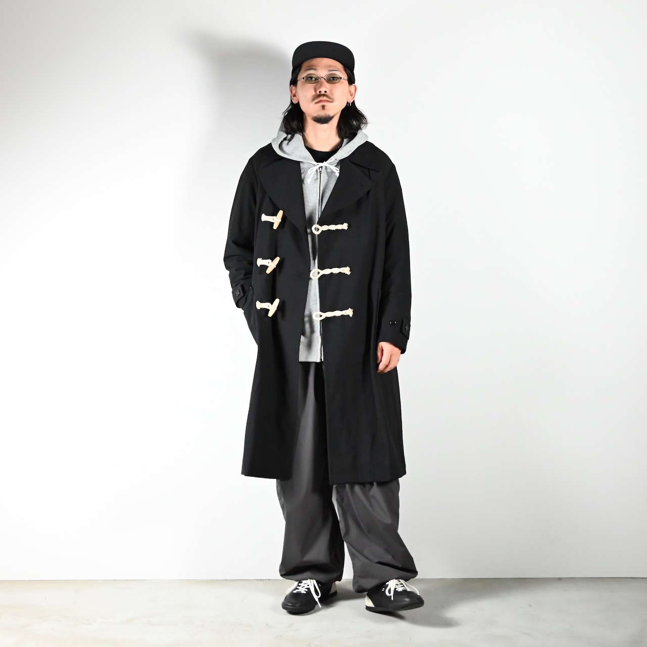product twelve / High Count Wool Ripstop Duffle Coat コーディネート2