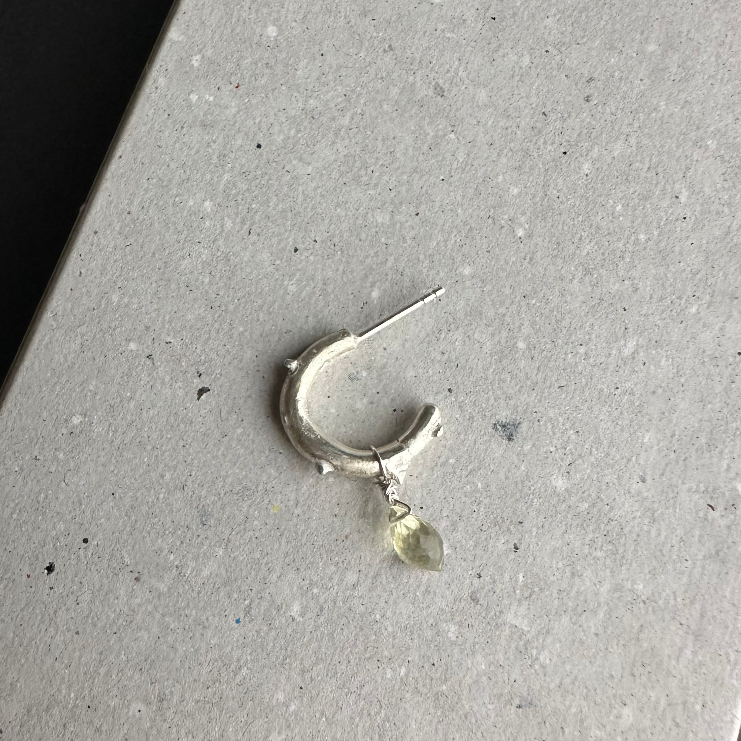 真夜中の自販機 - MODERN ART的シングルピアス:薔薇の棘