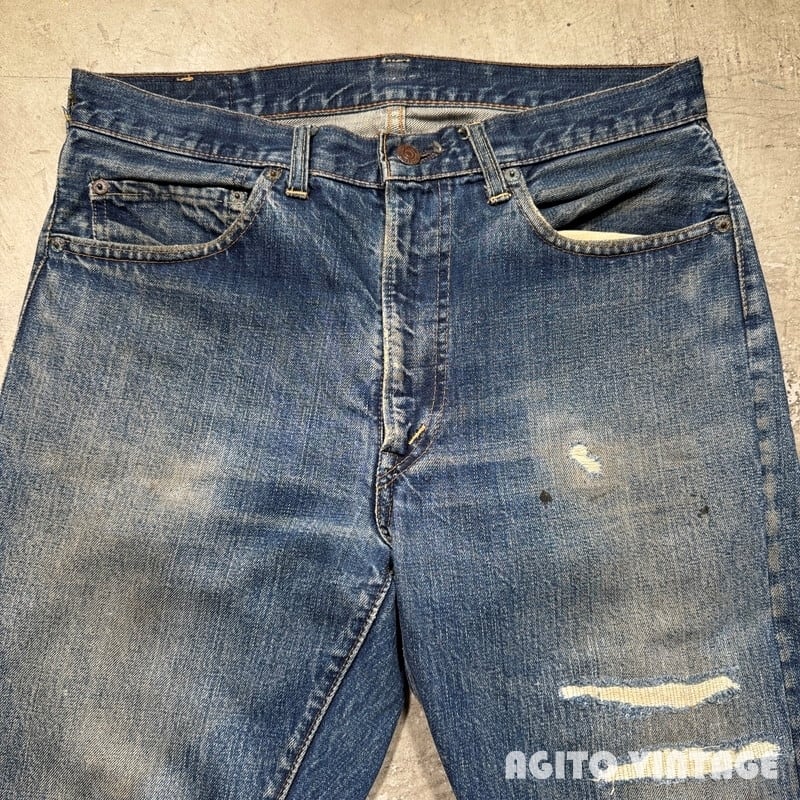 70's LEVI'S 505 デニムパンツ Big E 刻印8 42TALON リペア有 サイド脇