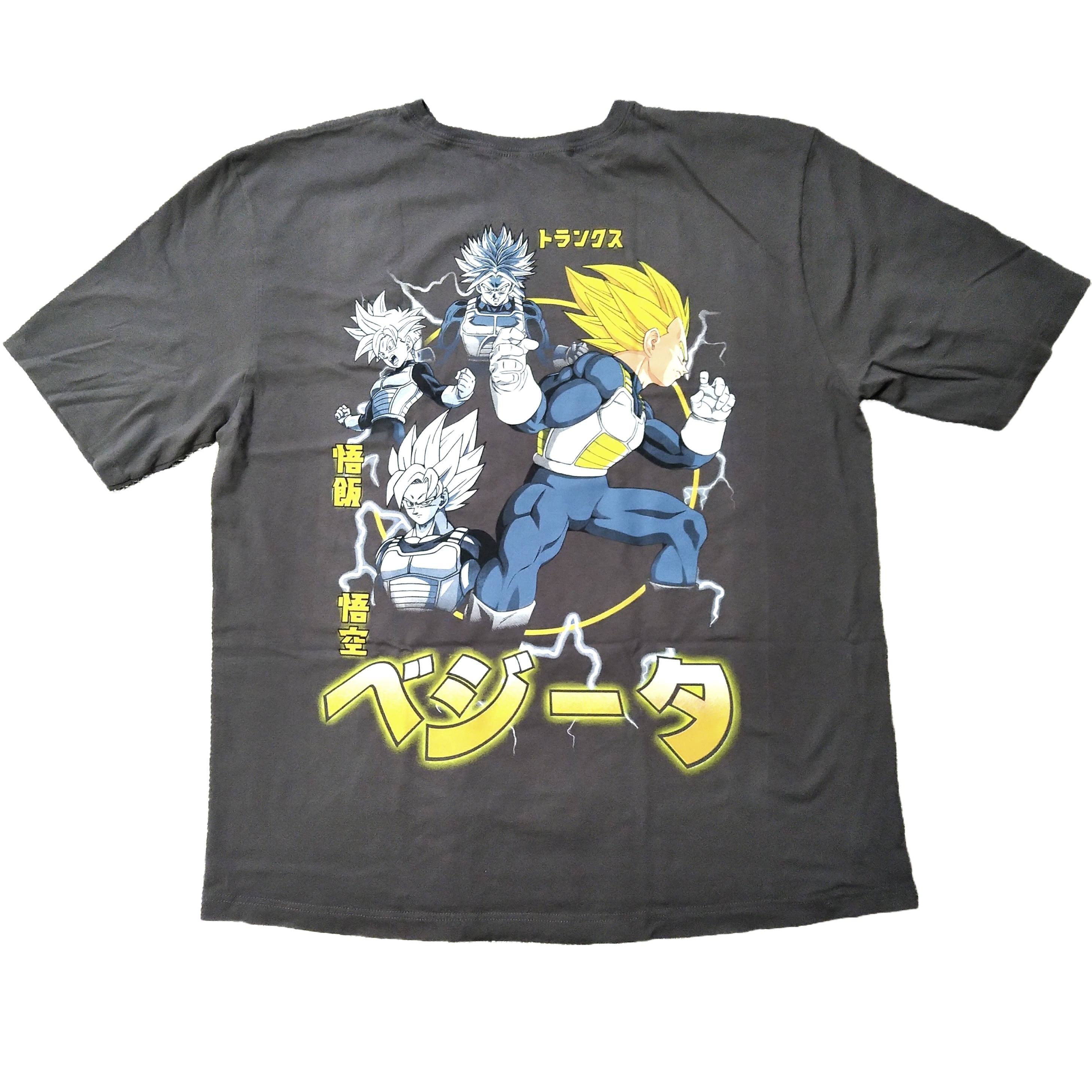 ドラゴンボールZ Tシャツ 大きいXLサイズ グレー ベジータ アニメT