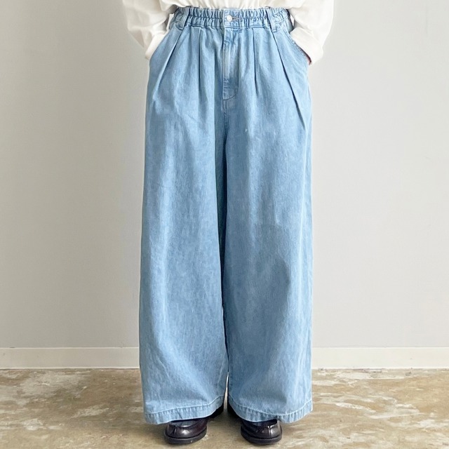 【HARVESTY】DENIM CIRCUS BAGGY PANTS デニムサーカスバギーパンツ / ライトブルー　A12316-98