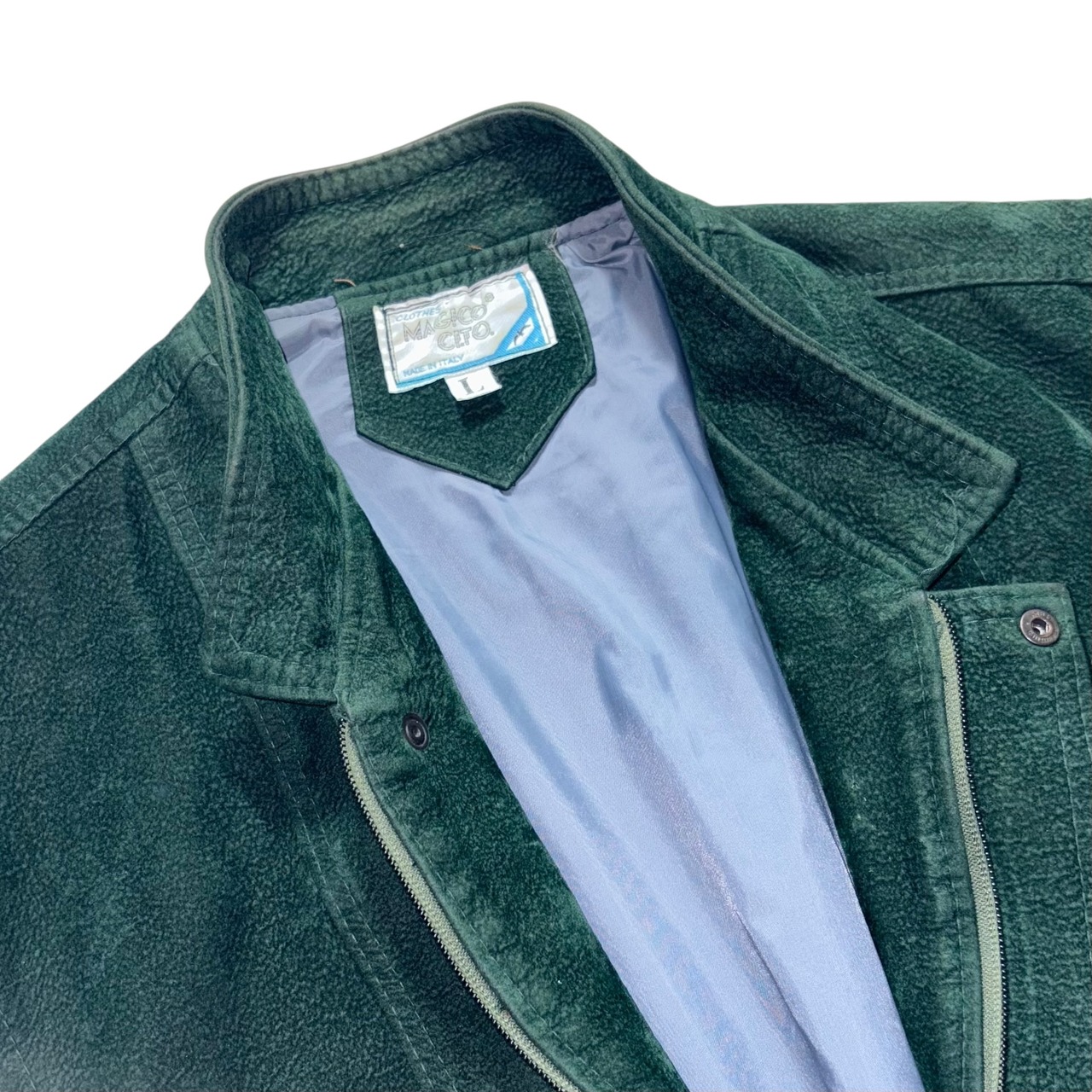 Made in Italy green pigskin vest