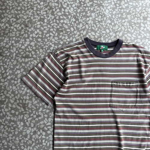 7UP / 90’s multi border T-shirt size M