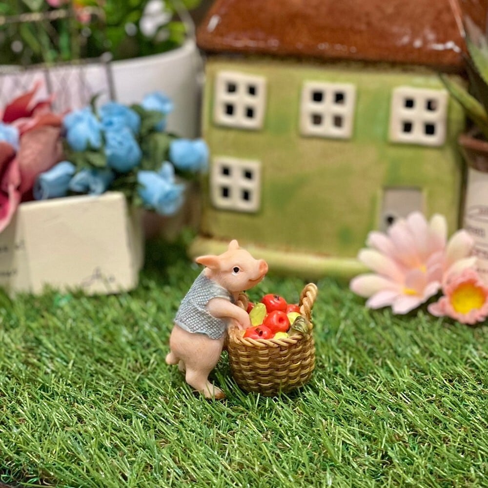 フルーツバスケット 豚 ブタ ミニチュアアニマル 小さな動物の世界